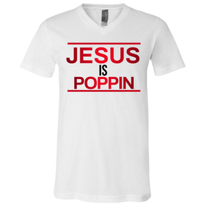 Jesus is Poppin V-Neck
