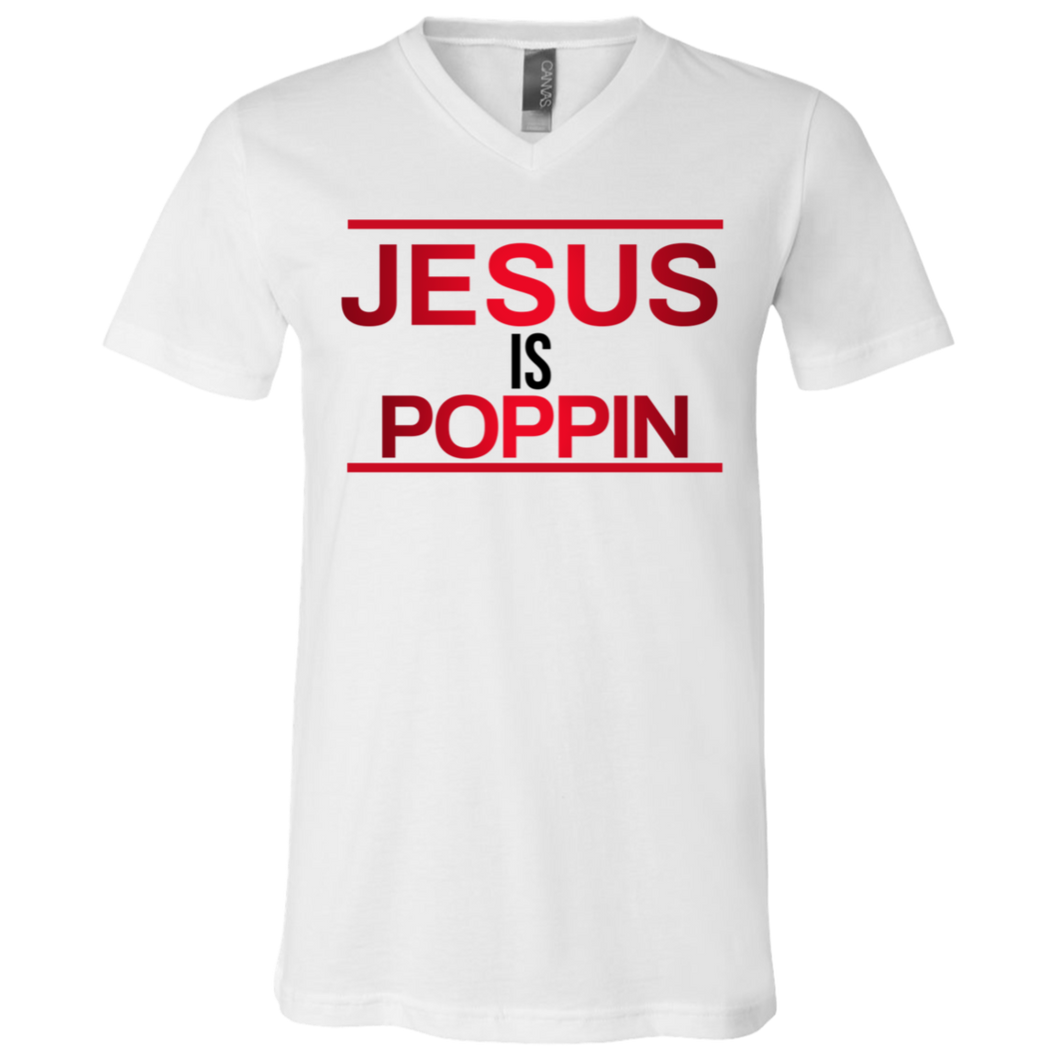 Jesus is Poppin V-Neck