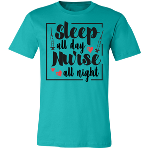 Sleep All Day Nurse All Night - Now Ya Talkin Tees 2