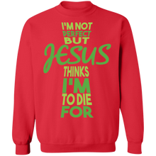 Load image into Gallery viewer, I'm Not Perfect But Jesus Sweatshirt
