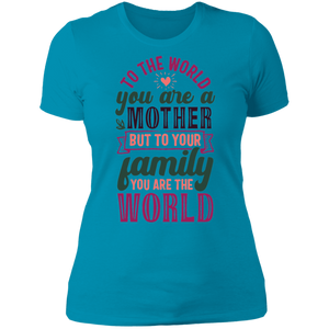 Mom You Are the World Boyfriend Tee