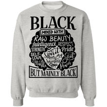 Load image into Gallery viewer, Black Mixed Sweatshirt
