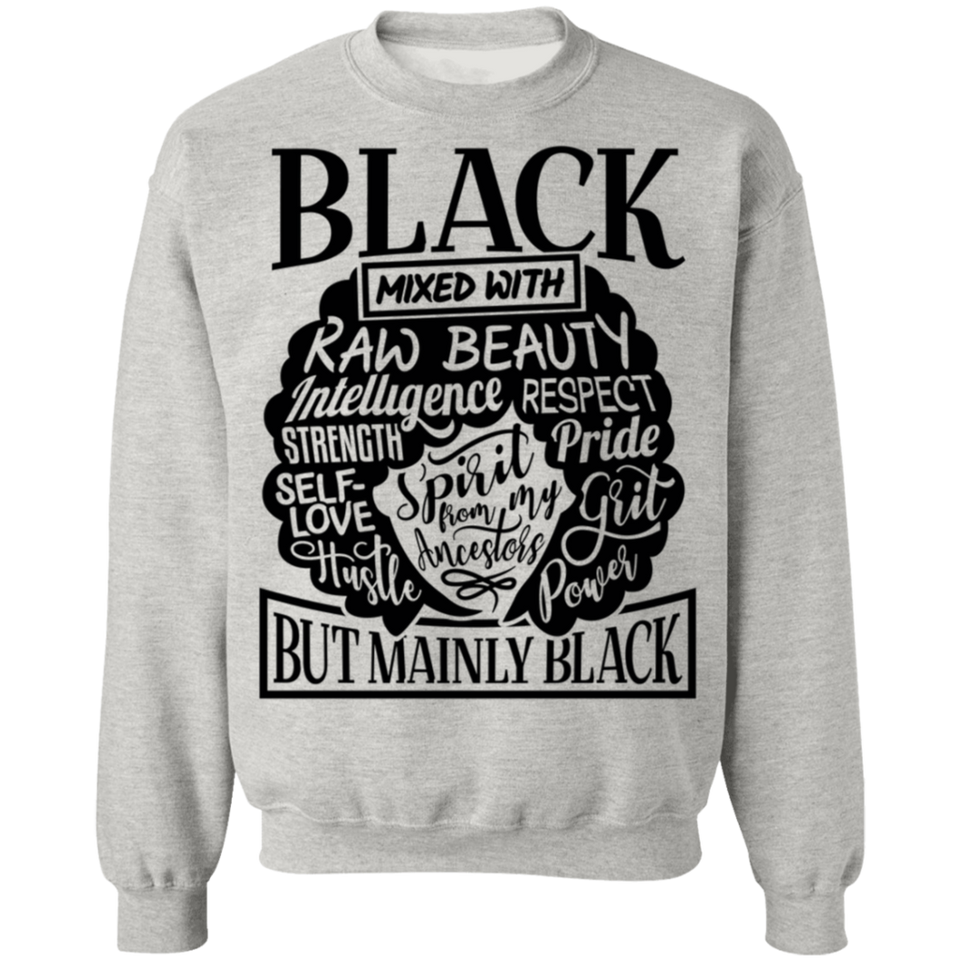 Black Mixed Sweatshirt