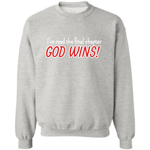 Load image into Gallery viewer, God Wins! Sweatshirt 8 oz (Closeout)
