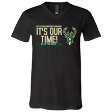 Load image into Gallery viewer, It's Our Time V-Neck T-Shirt
