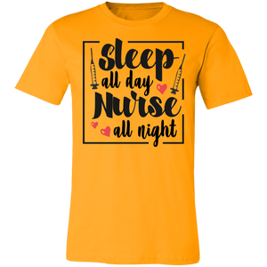 Sleep All Day Nurse All Night - Now Ya Talkin Tees 2