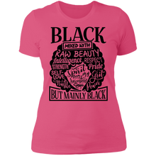 Load image into Gallery viewer, Black Mixed Boyfriend T-Shirt
