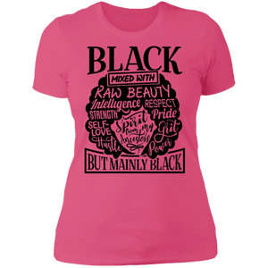 Black Mixed Boyfriend T-Shirt