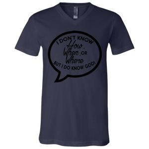 But I Do Know God (V-Neck) - Now Ya Talkin Tees 2