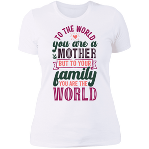 Mom You Are the World Boyfriend Tee