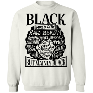 Black Mixed Sweatshirt