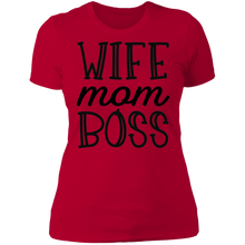 Load image into Gallery viewer, Wife Mom Boss Boyfriend Tee
