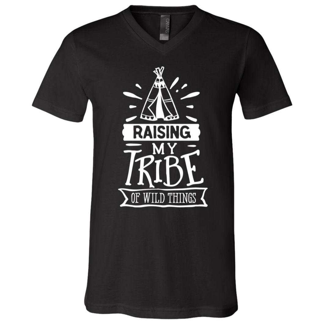 Raising My Tribe V-Neck - Now Ya Talkin Tees 2