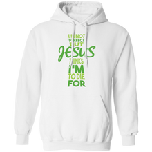 Load image into Gallery viewer, I&#39;m Not Perfect But Jesus Hoodie
