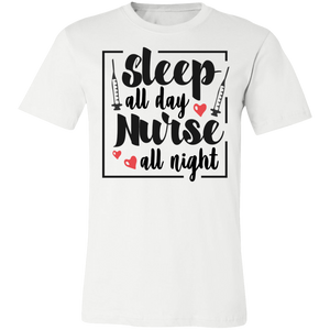 Sleep All Day Nurse All Night - Now Ya Talkin Tees 2