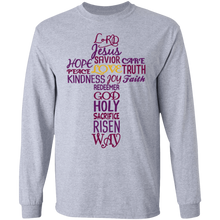 Load image into Gallery viewer, Jesus Wordle LS T-Shirt
