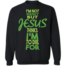 Load image into Gallery viewer, I'm Not Perfect But Jesus Sweatshirt
