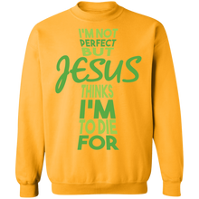 Load image into Gallery viewer, I'm Not Perfect But Jesus Sweatshirt
