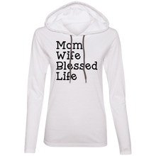 Load image into Gallery viewer, Mom Wife Blessed Life Hoodie
