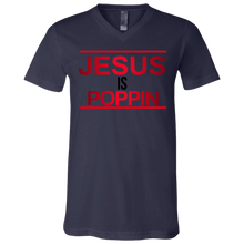 Load image into Gallery viewer, Jesus is Poppin V-Neck
