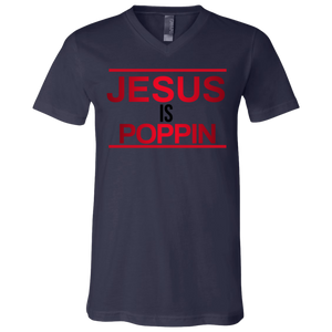 Jesus is Poppin V-Neck